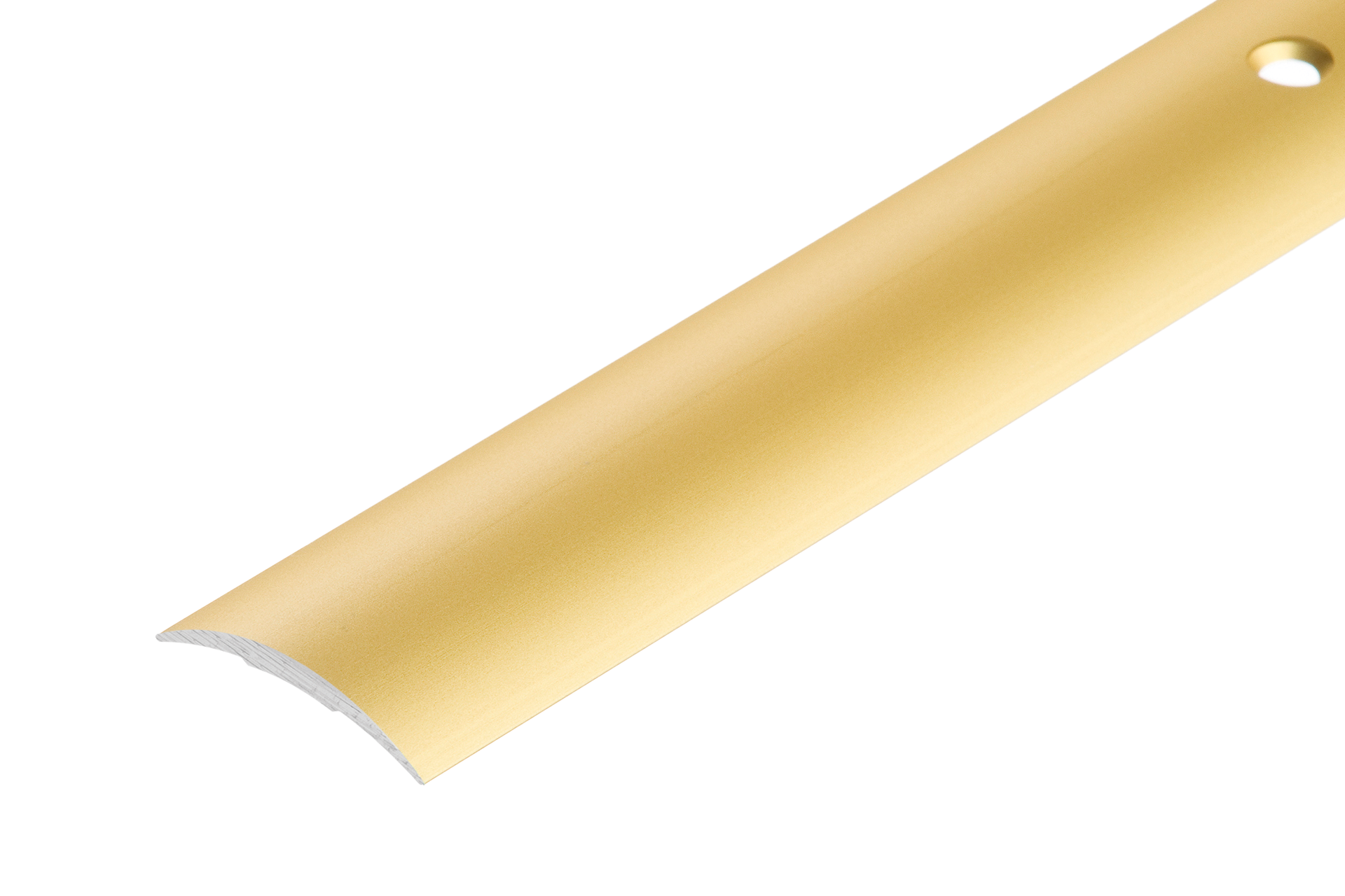 Profil progowy aluminiowy owalny 30mm Cezar Złoty Mat 2m