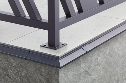 Balcony hood 32.2x101.8mm Cezar Graphite RAL7024 Gloss 2m