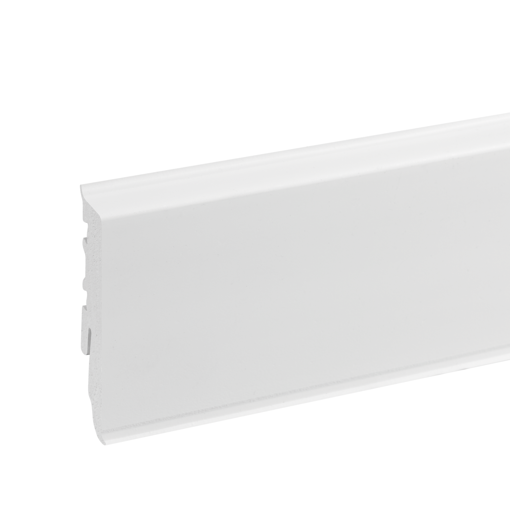 ПВХ плинтус MASTERLINE 15x60 мм, белый Cezar RAL9003, матовый, 2,20 м