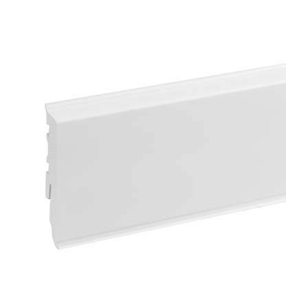 PVC skirting board MASTERLINE 15x60mm Cezar White RAL9003 Matt 2.20m