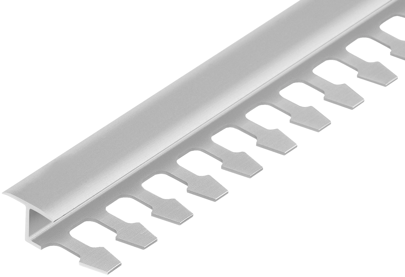 Profil do glazury aluminiowy dylatacyjny 14x8mm do łuków Cezar Srebrny Mat 2,50m