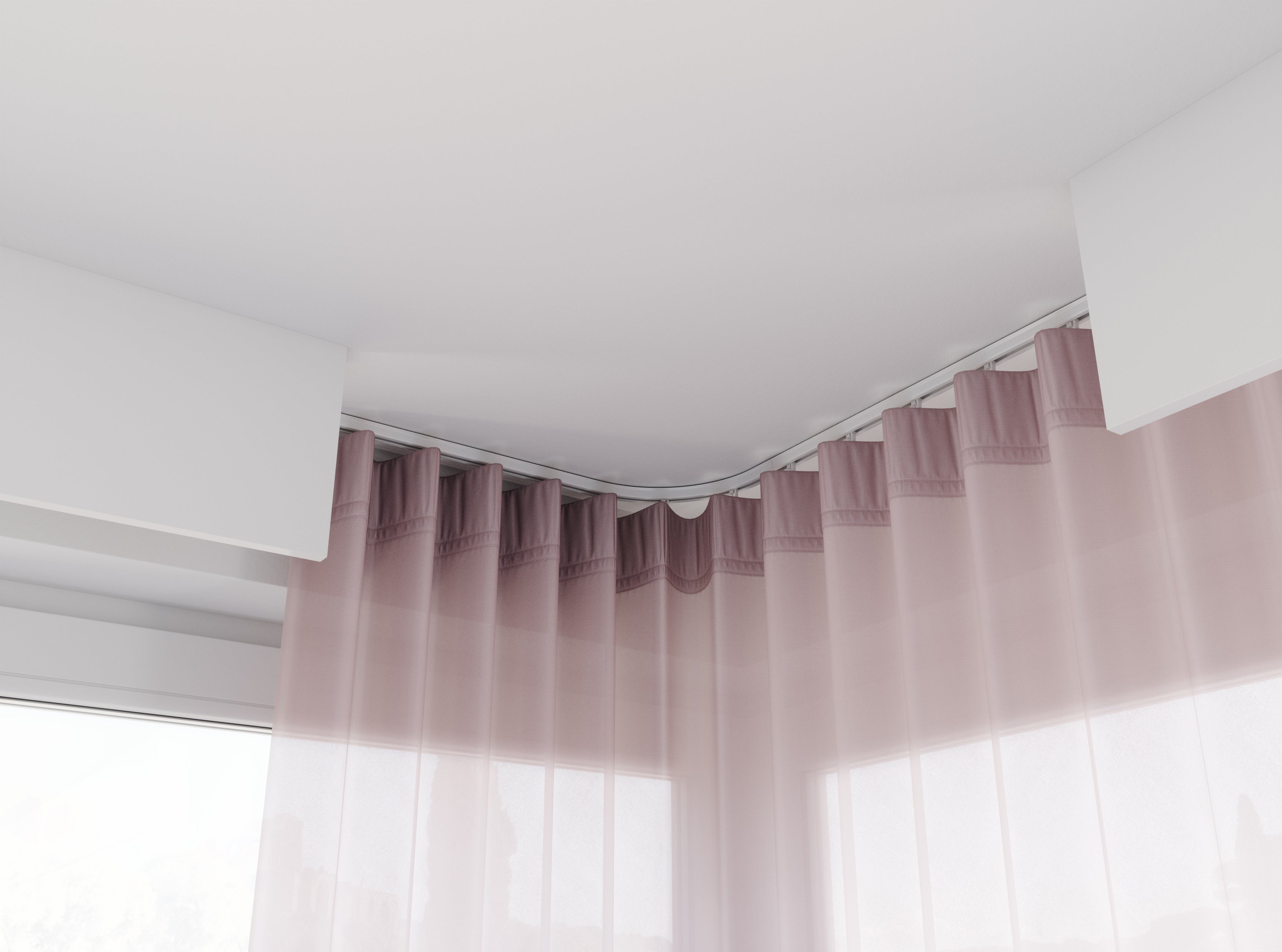 Łuk zakończeniowy PVC 90 stopni PRIMELINE1 1kpl=2szt Cezar Biały