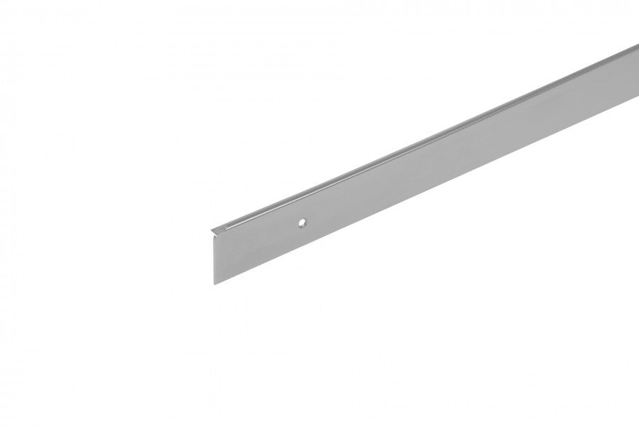 Listwa do blatu aluminiowa boczna prawa 22mm Cezar Srebrny Mat 0,62m