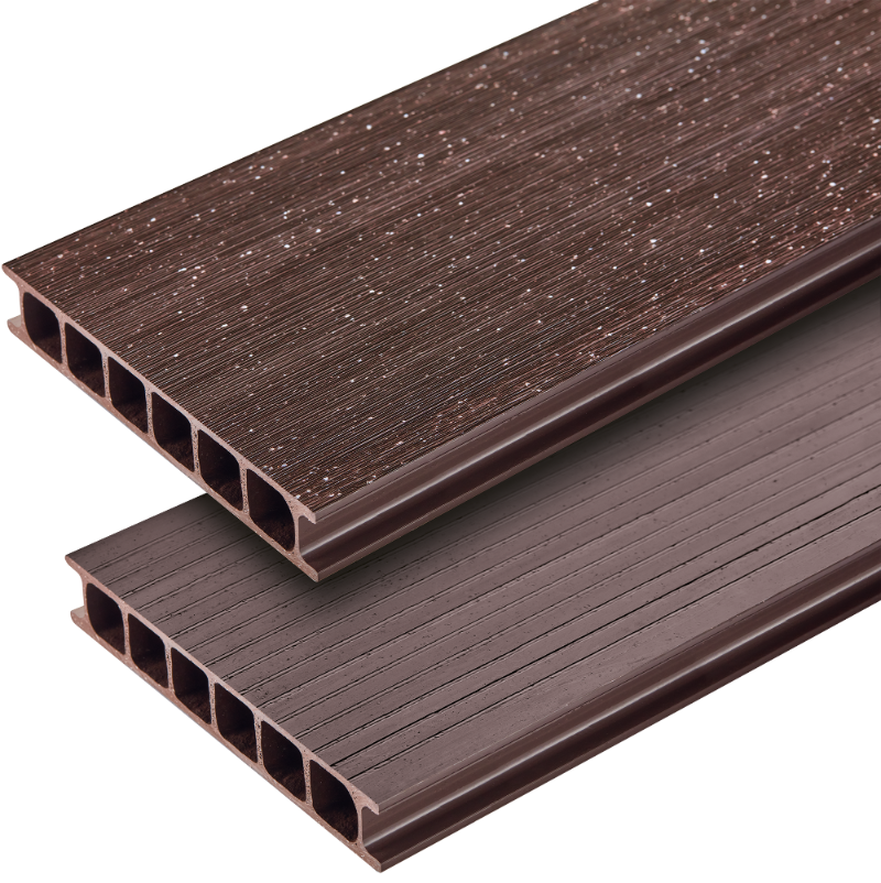 Deska ogrodowa PVC 180x30mm Cezar Brązowy RAL 8019 2,20m