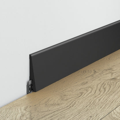 Listwa przypodłogowa FUTURE SLIM 80x15mm CEZAR Czarny RAL9005 mat 2,20m