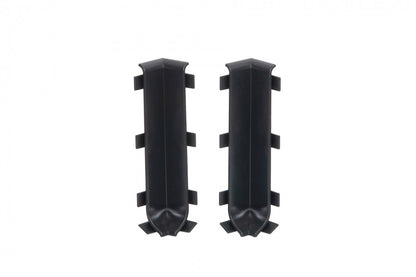 Внутренний угловой профиль для плинтуса 80 мм, 1 комплект = 2 шт., цвет Cezar, темно-серый, матовый RAL7021.