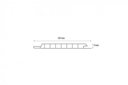 Boazeria PVC 10cm 1opak=10szt. Cezar Brązowy RAL8024 Mat 2,60m