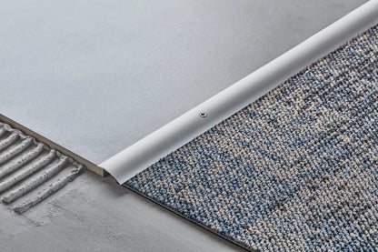 Oval aluminum threshold profile 30mm Cezar Champagne Matt 2.70m