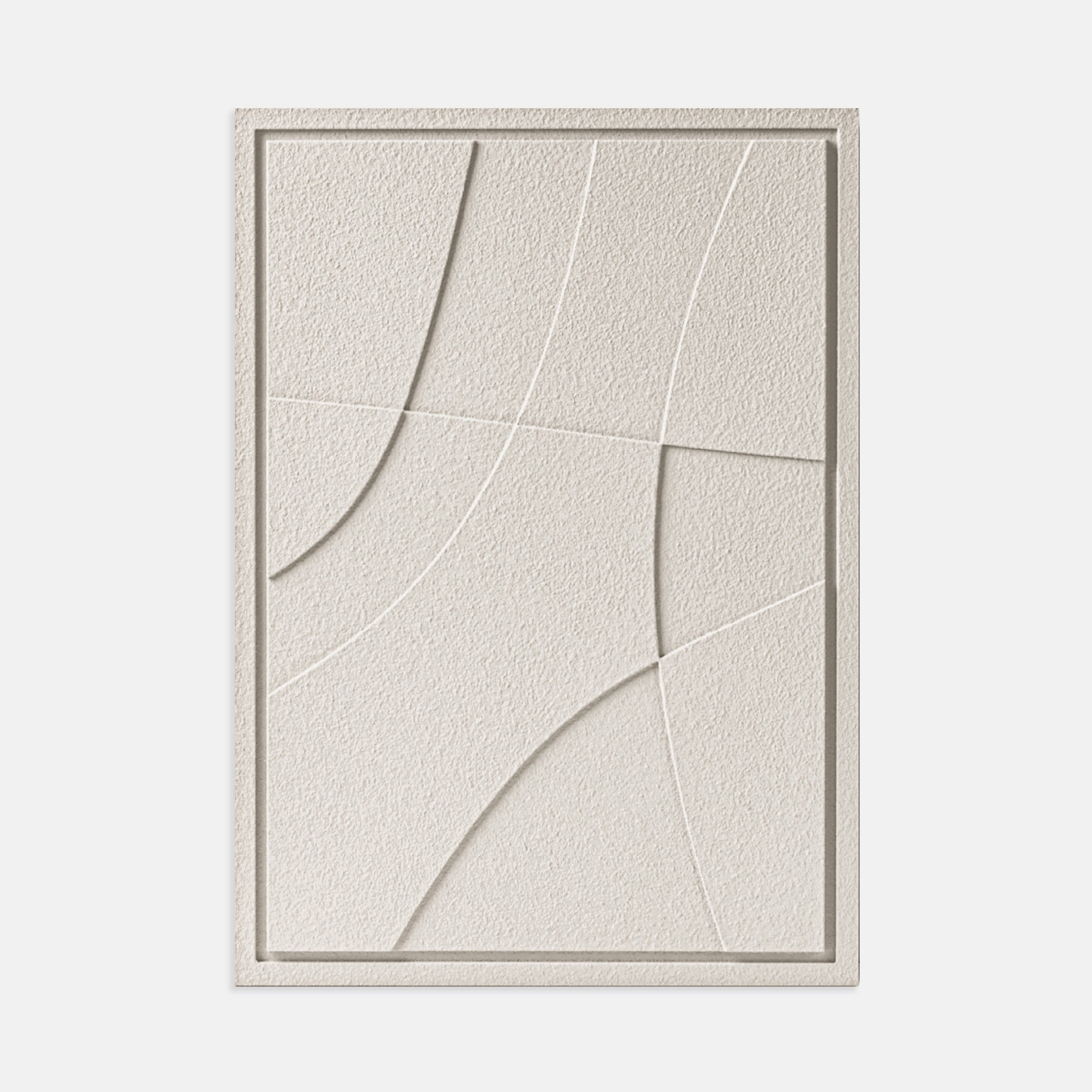 Wall Decor 500x700x18mm ABSTRACT 2 MURSO Natural Cream