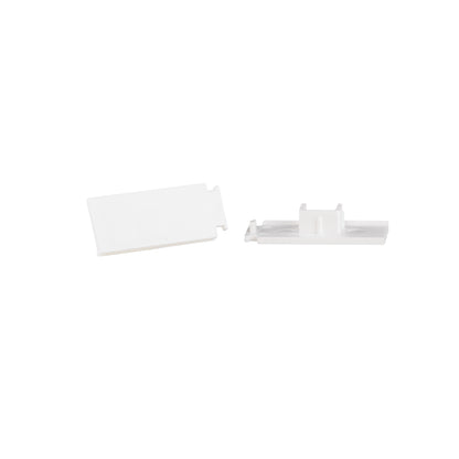 PVC end caps for PROLINE1 rail 1 set = L+R Cezar White