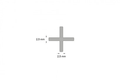 Universal tile crosses 2.5mm Cezar Mat