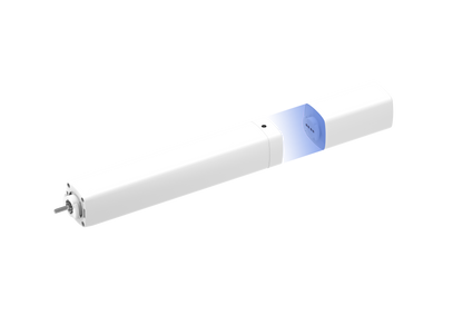 Teleskopowy Karnisz Elektryczny zasilanie bateryjne Zigbee z pilotem CEZAR Biały 1,80/3m