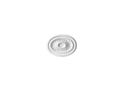 Rosette 470x48mm Cezar White Matte