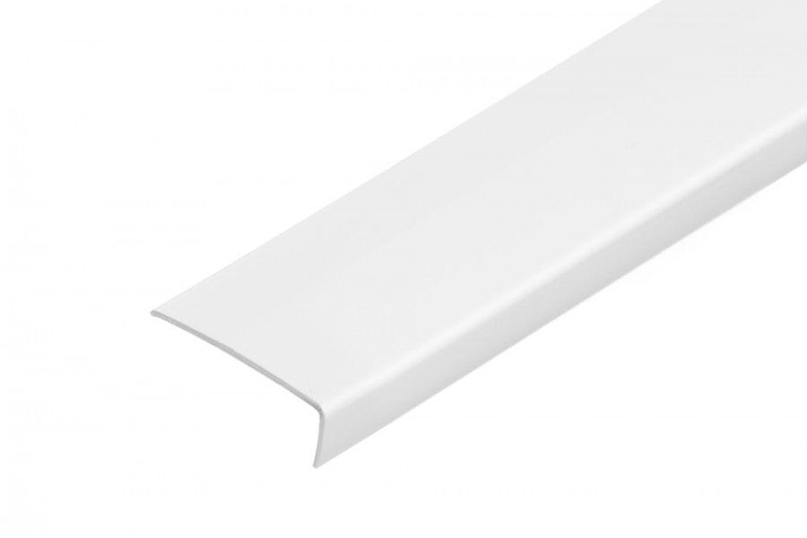 Kątownik PVC 30x10x1,1mm Cezar Biały RAL9003 Mat 2,75m