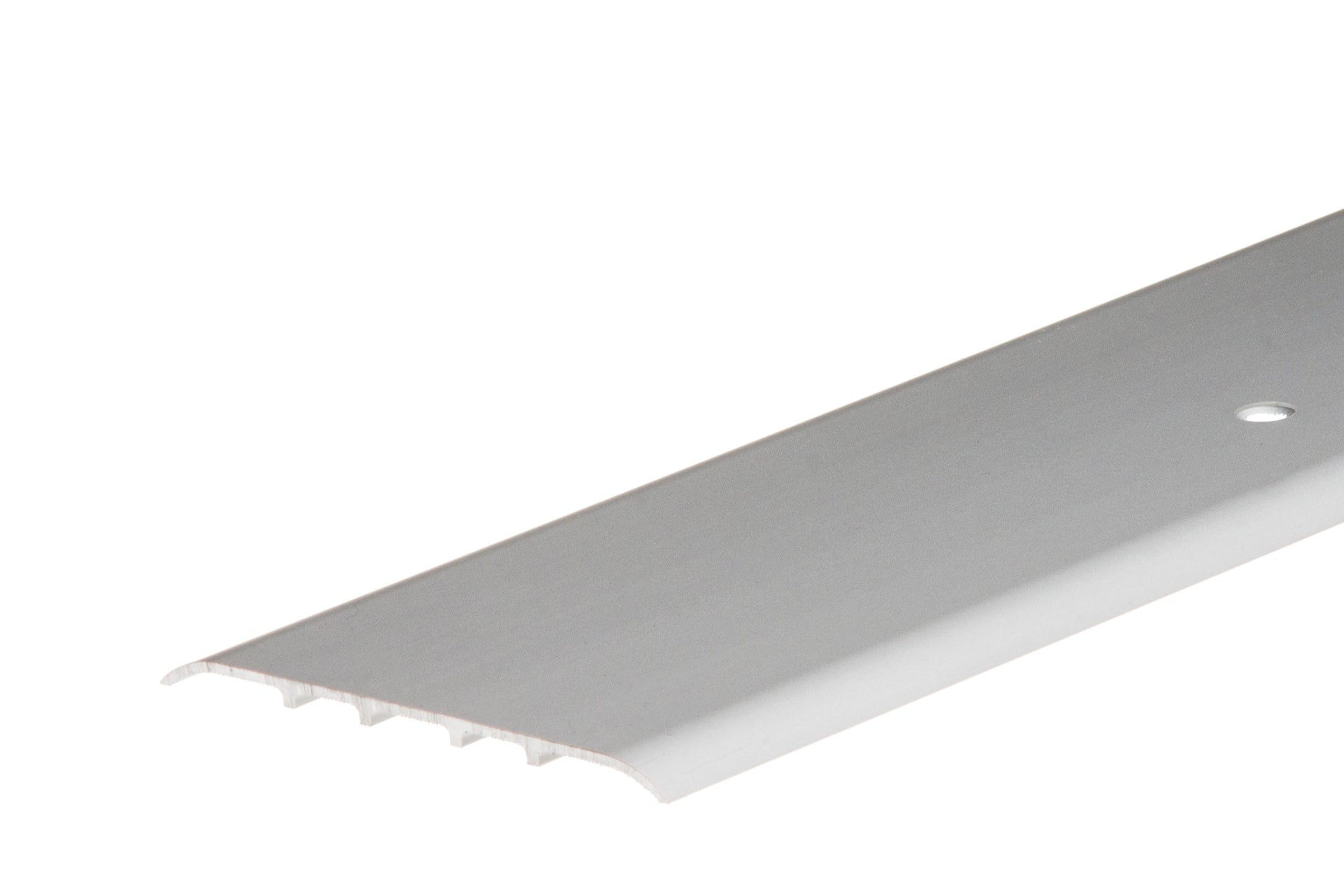 Profil progowy płaski aluminiowy 80mm Cezar Srebrny Mat 1m