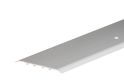 Плоский алюминиевый пороговый профиль 80 мм, Cezar Silver Matte, 1 м