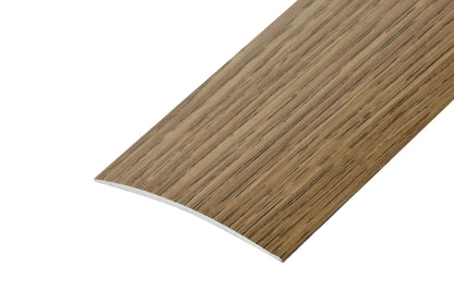 Oval aluminum threshold profile 60x5.1mm glued Cezar Oak Matt 1m
