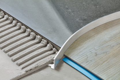 Aluminum corner tile profile 10mm for Cezar Silver Matte arches 2.50m