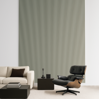 Стеновая панель THALIA01 151x12 мм, матовый белый, цвет Cezar, 2,80 м