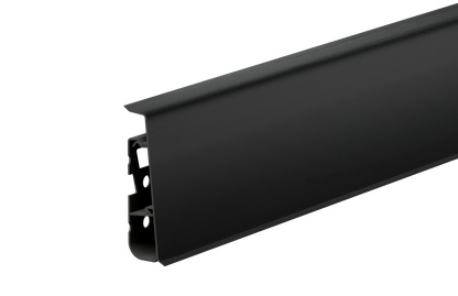 Listwa przypodłogowa PVC Hi Line Prestige 22x75mm Cezar Czarny RAL9005 Mat 2,50m