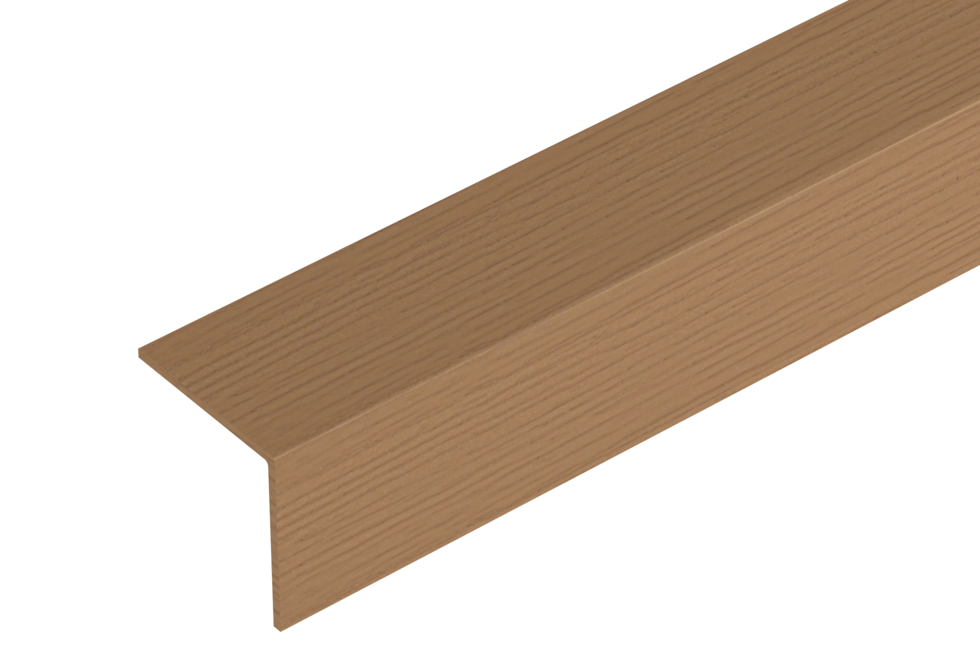 ПВХ-уголок 40x40x1,1 мм, матовый цвет "Дуб", 2,75 м