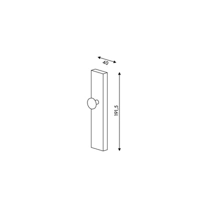 CLICKform hanger MINI 40mm MURSO White RAL9003 Matt 0.19m
