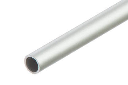 Round aluminum tube 10x1mm Cezar Silver Matt 1m