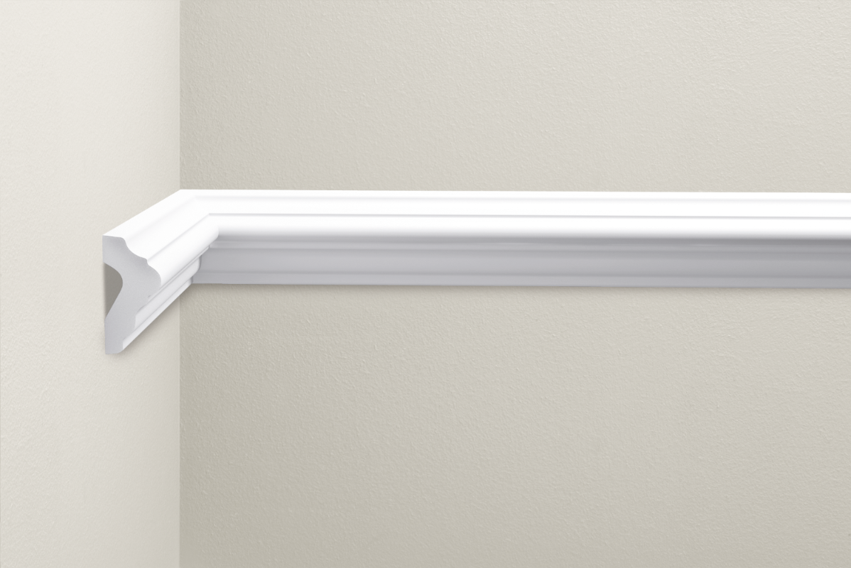 Listwa naścienna zdobiona LNZ-04 Cezar Biały 2,40m