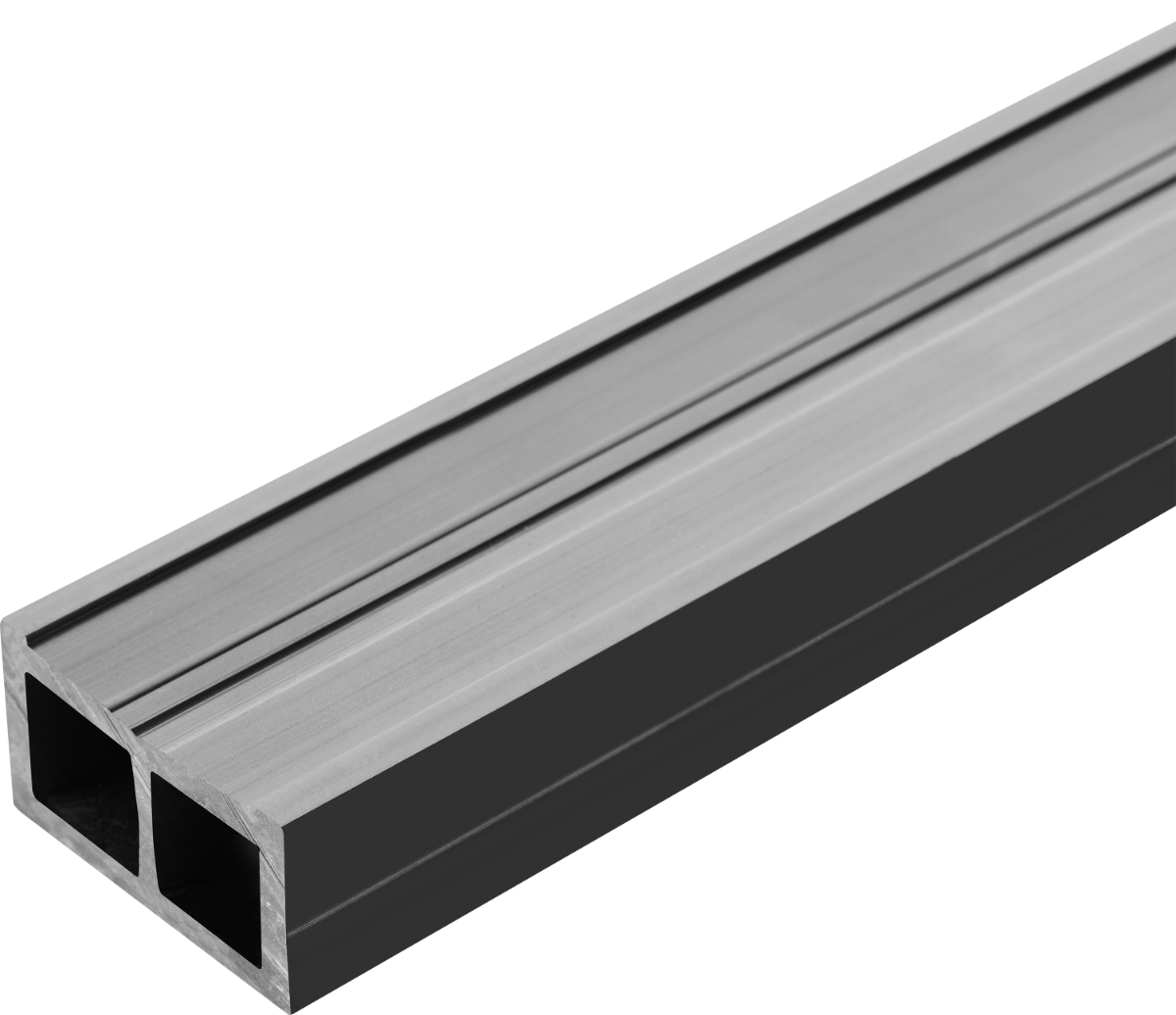 Legar ogrodowy PVC 50x30mm Cezar Szary Średni RAL7046 2,20m