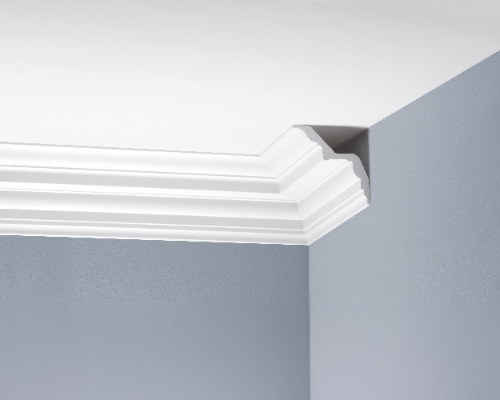 Listwa gzymsowa gładka LGG-34 Cezar Biała 2,40m