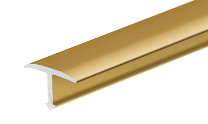 Profil fugowy aluminiowy gładki 14mm Cezar Złoty Mat 2,50m
