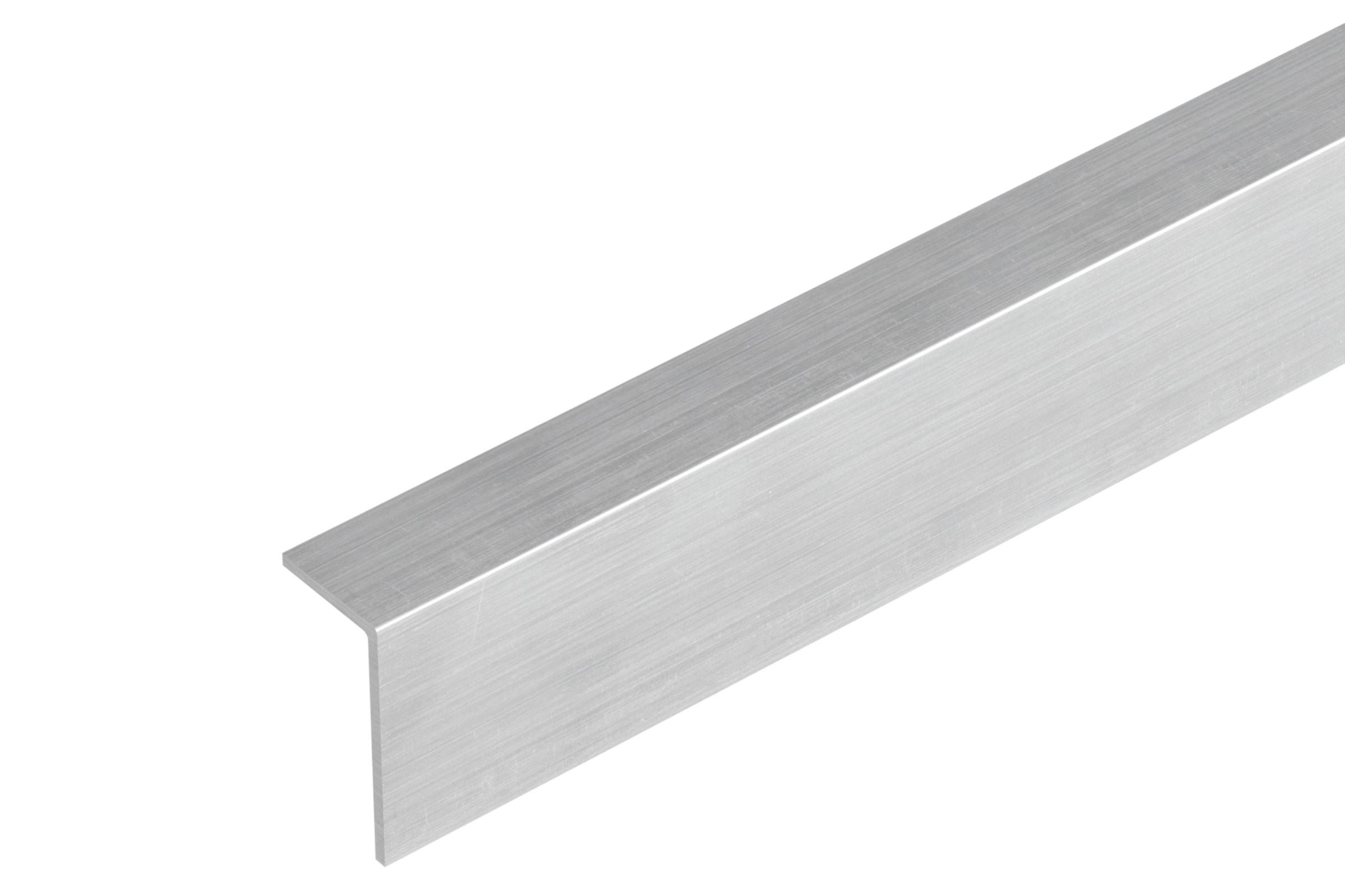 ПВХ-уголок 20x20x1,1 мм, цвет Cezar Silver Gloss, длина 2,75 м