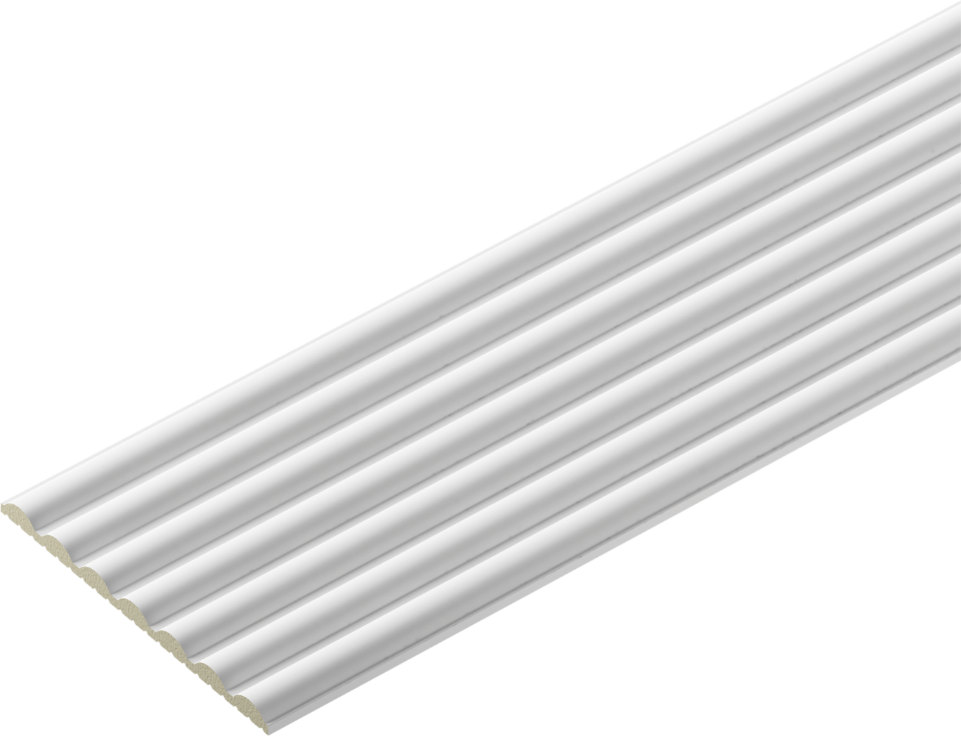 Panel ścienny THALIA03 147x8,5mm Cezar Biały mat 2,80m