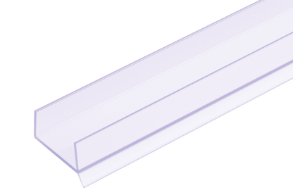 Cezar PVC skirting seal Transparent Matt 3m