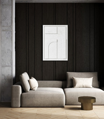 Wall Decor 500x700x18mm GEOMETRIC 4 MURSO Bianco