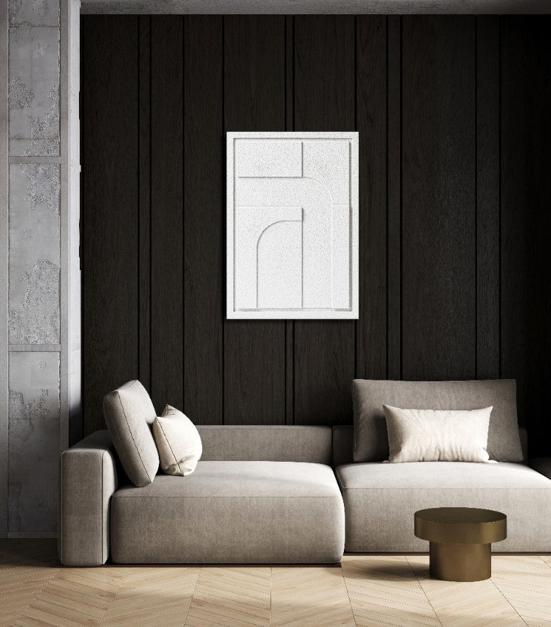 Wall Decor 500x700x18mm GEOMETRIC 4 MURSO Bianco