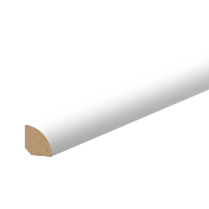 Плинтус из МДФ 12x12 мм, цвет Cezar White, матовый RAL9003, 2,20 м 