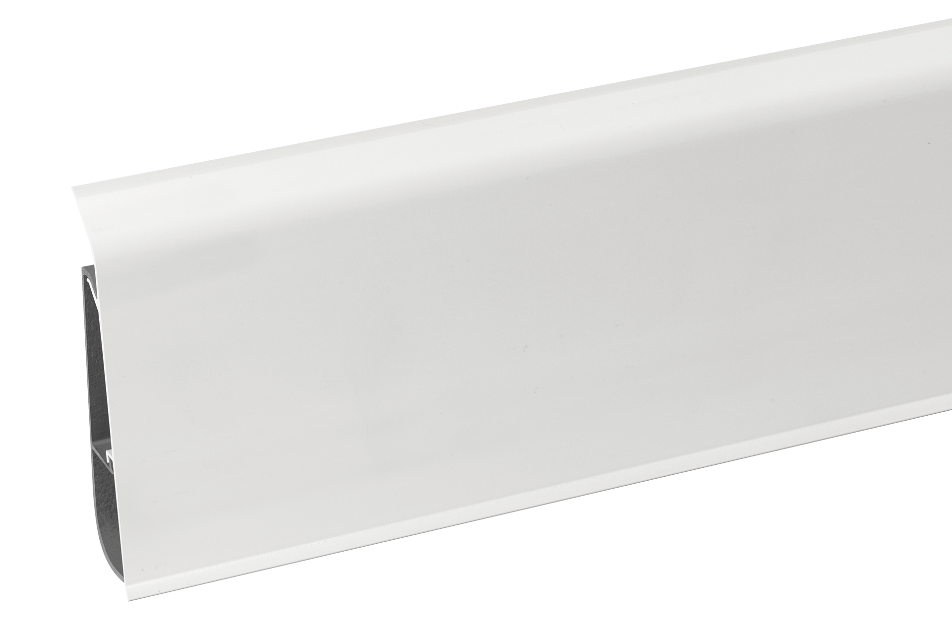 Listwa przypodłogowa PVC SOFTline 22,5x75mm Cezar Biały Zimny Mat 2,20m