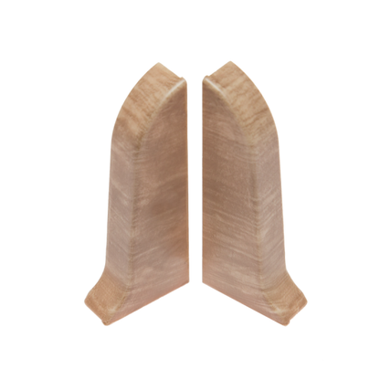 Zaślepki do listwy przypodłogowej Classic 22x59mm 1kpl=2szt(L+P) Cezar Dąb Sonoma Ciemny Mat