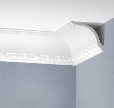 LGZ-05 Cezar White decorated cornice strip 2.40 m