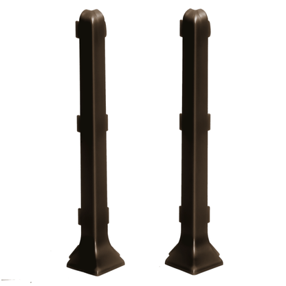 Narożnik zewnętrzny do listwy przypodłogowej 100mm 1kpl=2szt Cezar Kawa El-Poler Szczotkowany Połysk