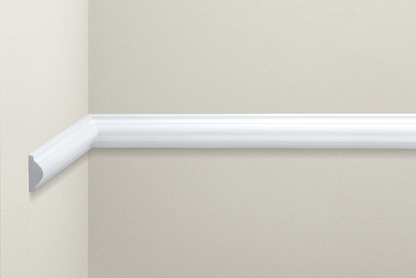 Гладкая настенная лента LNG-09 Cezar, белый матовый, 2,40 м