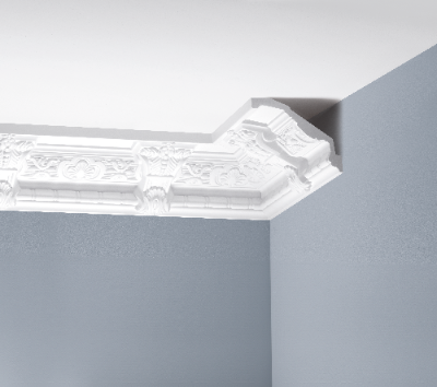 LGZ-13 Cezar White decorated cornice strip 2.40 m