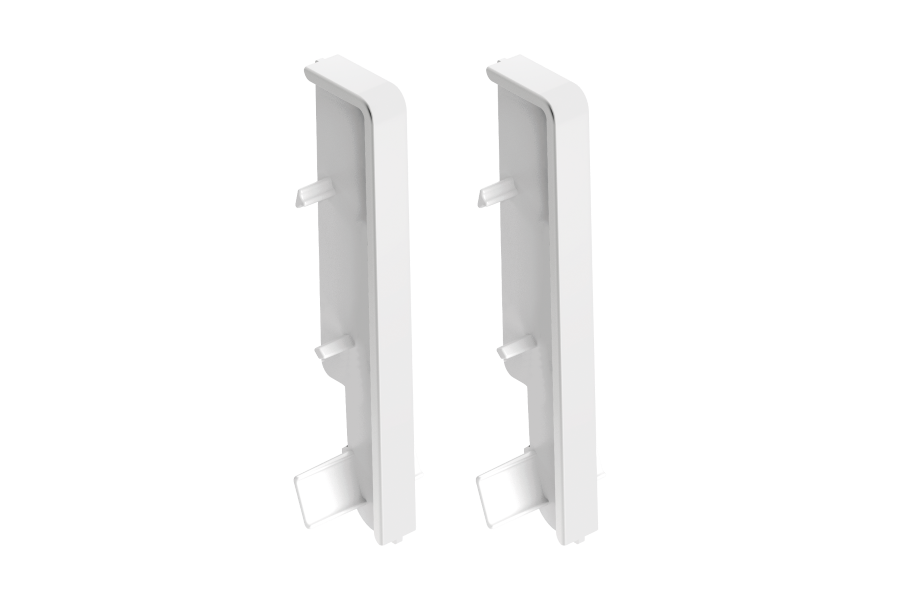 Connector for MASTERLINE skirting board 15x60mm 1 set = 2 pcs Cezar White RAL9003 Matt