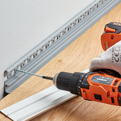 Соединитель для плинтуса Softline 22,5x75 мм Cezar, 1 комплект = 2 шт., холодный белый матовый.