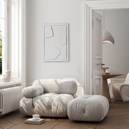 Wall Decor 500x700x18mm ABSTRACT 1 MURSO Milky Grey