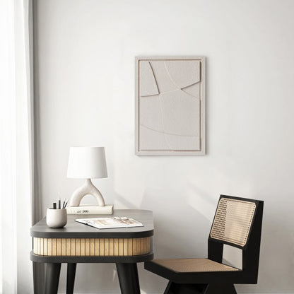 Wall Decor 350x500x18mm ABSTRACT 4 z mocowaniem Milky Grey glinka barwiona