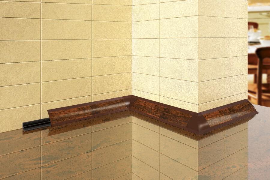 Listwa przyblatowa wypukła wąska BL 22mm PVC 3m Biała