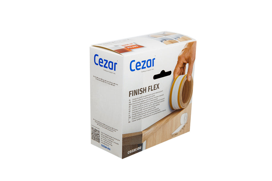 Гибкий отделочный профиль Finish Flex PVC матовый 52 мм 3 м Белый