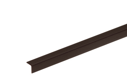 PVC corner protection profile 10x10x1.1mm 1m Brown